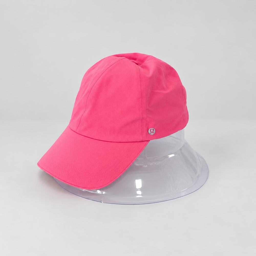 Lululemon Women's Fast and Free Ponytail Running Hat Cap in Pink Flare One Size